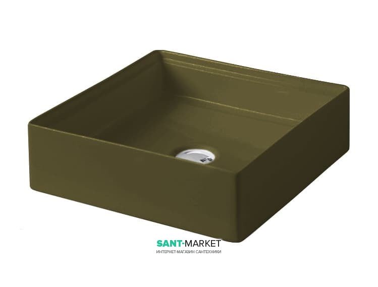 Раковина для ванной ArtCeram Scalino 38х38 см санфарфор болотный SCL001 24;00