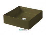Раковина для ванной ArtCeram Scalino 38х38 см санфарфор болотный SCL001 24;00