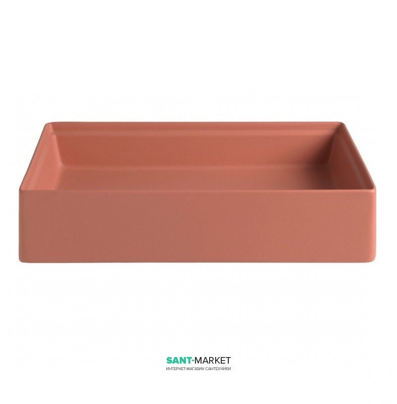 Раковина для ванной ArtCeram Scalino 55х38 см красный коралл SCL002 14;00