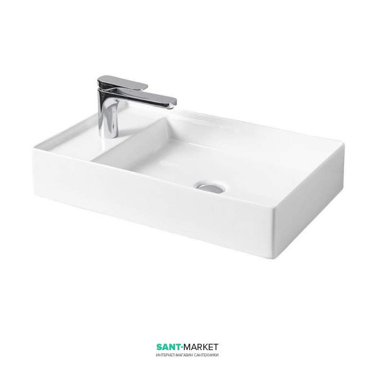 Раковина для ванной ArtCeram Scalino 60х38 см белый глянцевый SCL003 01;00