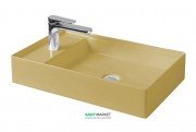 Раковина для ванної ArtCeram Scalino 60х38 см санфарфор жовтий SCL003 12; 00