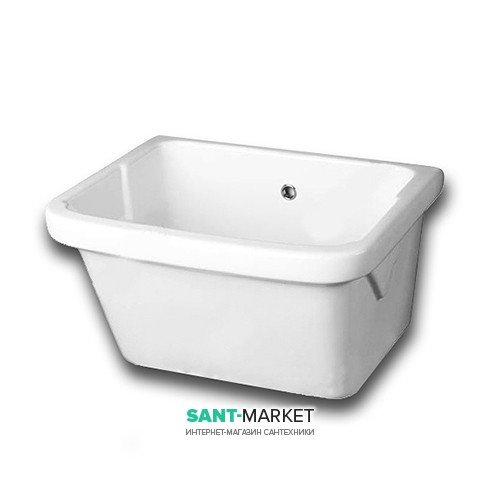 Раковина для ванной хозяйственная Hatria Specials 50х60 см санфарфор белый Y1VD01