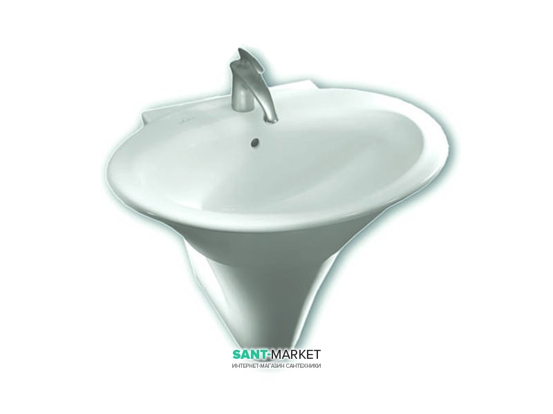 Раковина для ванної накладна / підвісна Hatria Sculture 58.5x77 см санфарфор білий YR3701