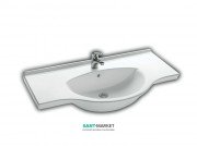 Раковина для ванної підвісна Hatria Sophie 49.5х105 см санфарфор білий YU9001