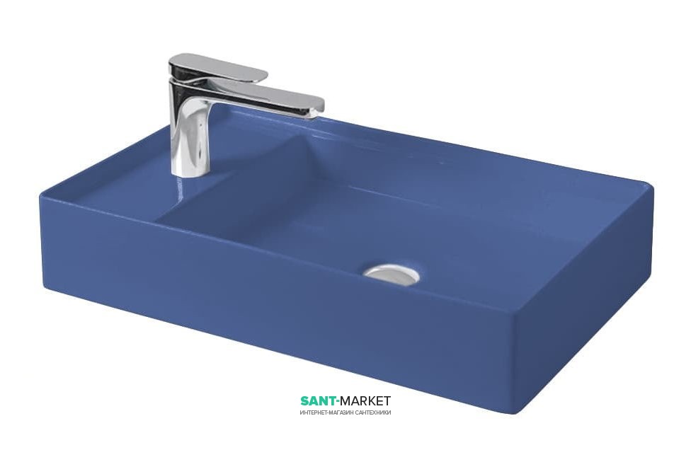 Раковина для ванной ArtCeram Scalino 60х38 см санфарфор синий SCL003 16;00