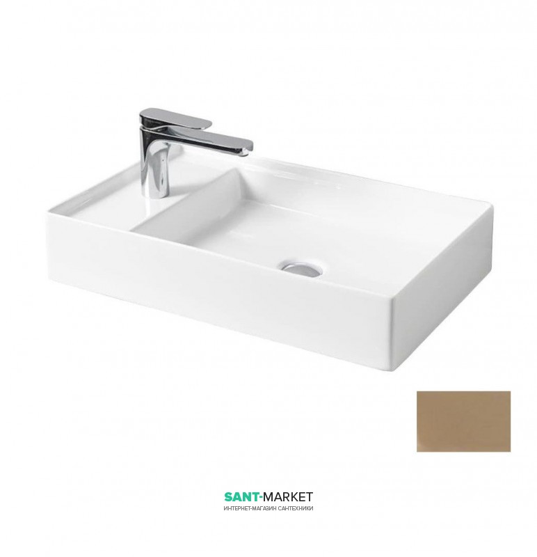 Раковина для ванной ArtCeram Scalino 60х38 см санфарфор кремовый SCL003 22;00