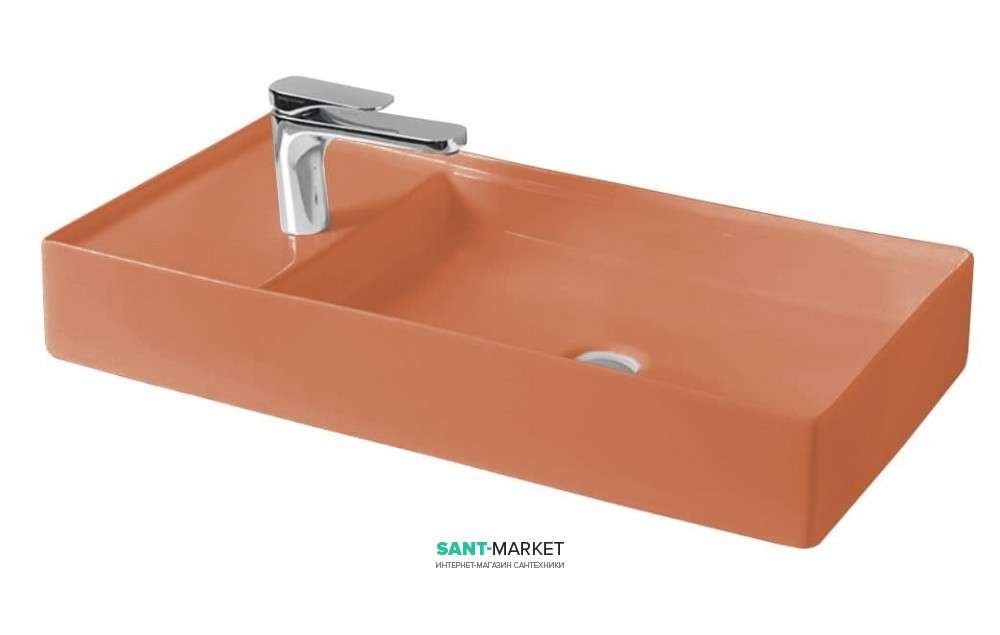 Раковина для ванной ArtCeram Scalino 75х38 см санфарфор оранжевый SCL004 13;00