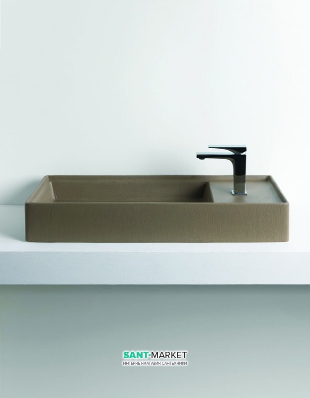 Раковина для ванної ArtCeram Scalino 75х38 см санфарфор болотний SCL004 24; 00