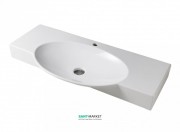 Раковина для ванной ArtCeram Swing 105х48 см белый глянцевый SWL002 01;00