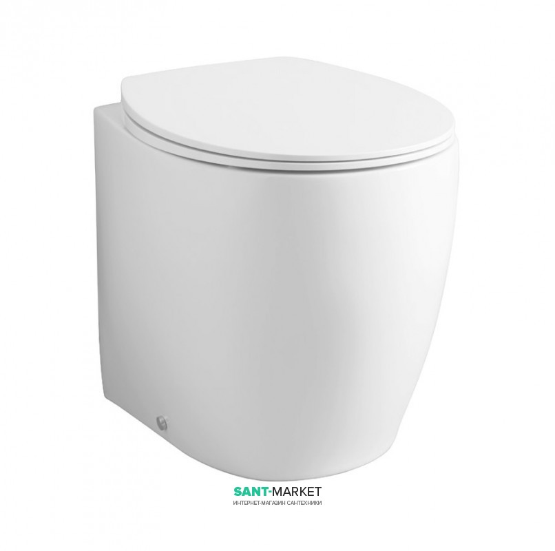 Унитаз напольный ArtCeram Step 36х52 см санфарфор белый глянцевый STV002 01;00
