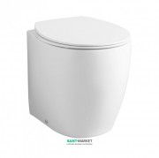 Унитаз напольный ArtCeram Step 36х52 см санфарфор белый глянцевый STV002 01;00