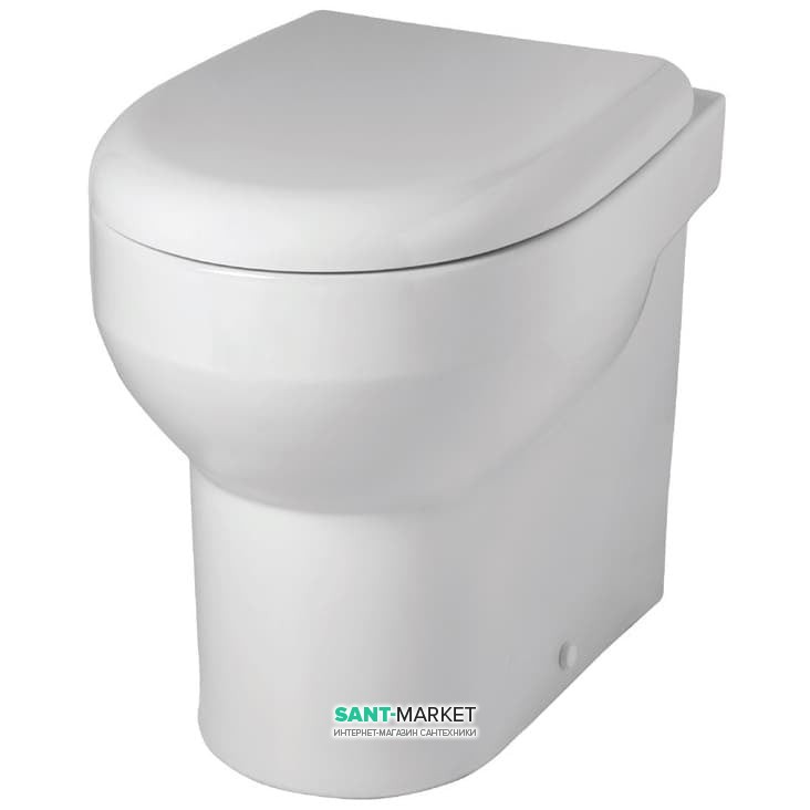 Унитаз напольный ArtCeram Smarty 2.0 35х50 см белый глянцевый SMV002 01;00