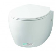 Унитаз подвесной ArtCeram Step 36х51 см безободковый белый глянцевый STV003 01;00