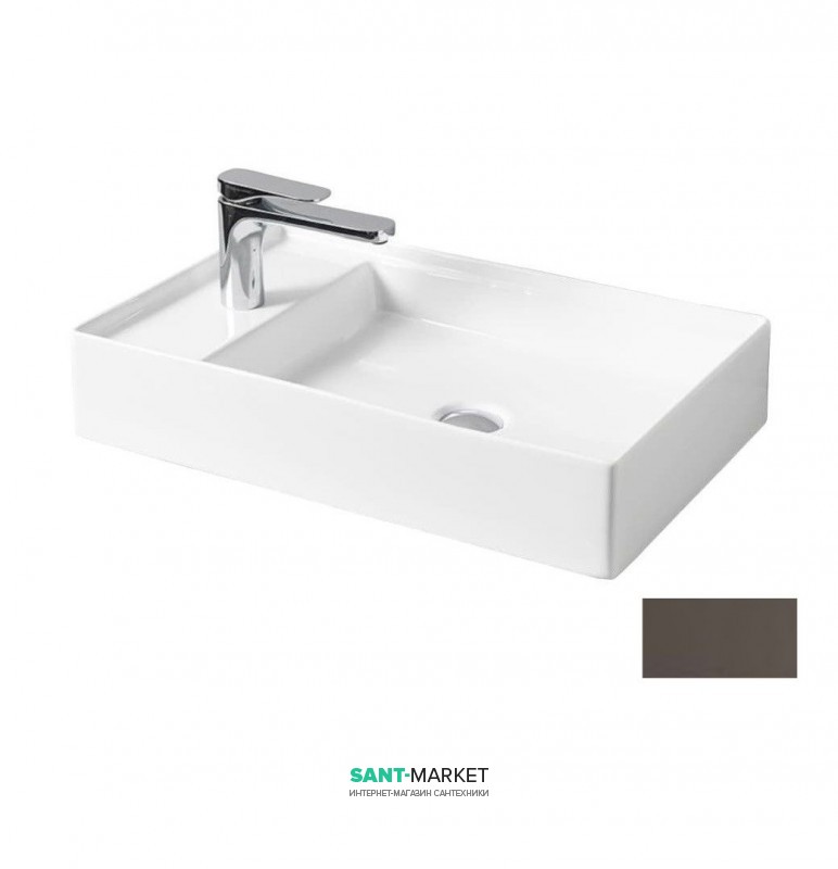 Раковина для ванної ArtCeram Scalino 60х38 см санфарфор коричневий SCL003 25; 00