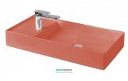 Раковина для ванної ArtCeram Scalino 75х38 см червоний корал SCL004 14; 00