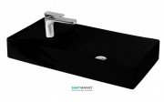 Раковина для ванної ArtCeram Scalino 75х38 см чорний матовий SCL004 17; 00