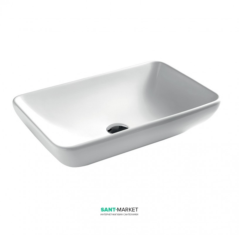 Раковина для ванной ArtCeram Tai 60х39 см белый глянцевый TAL001 01;00