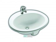 Раковина для ванної вбудована Hatria Incasso Ovaline 52х60 санфарфор білий Y67101