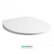 Сиденье с крышкой для унитаза ArtCeram Step тонкое белый  STA002