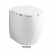 Унитаз напольный ArtCeram Step 36х52 см санфарфор белый глянцевый STV002 01;00