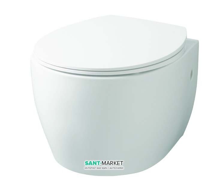 Унитаз подвесной ArtCeram Step 36х51 см безободковый белый глянцевый STV003 01;00