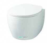 Унитаз подвесной ArtCeram Step 36х51 см безободковый белый глянцевый STV003 01;00