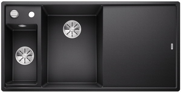 Мойка для кухни прямоугольная Blanco Axia III 6 S SILGRANIT PuraDur® антрацит 524653