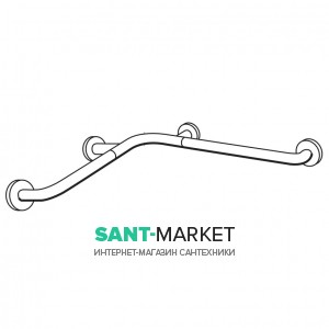 Опорный поручень угловой Hatria Autonomy белый Y0CT