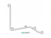 Опорний поручень кутовий Hatria Autonomy з лівої вертикальної штангою білий Y0CZ