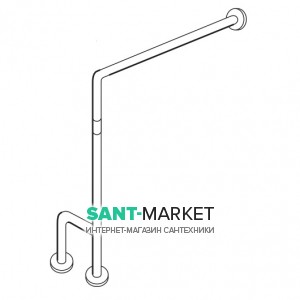 Поручень-штанга для ванной Hatria Autonomy металл белый Y0D9
