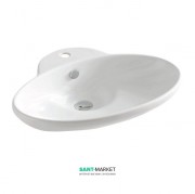 Раковина для ванной ArtCeram Fuori 63х47 см санфарфор белый глянцевый TFL004 01;00