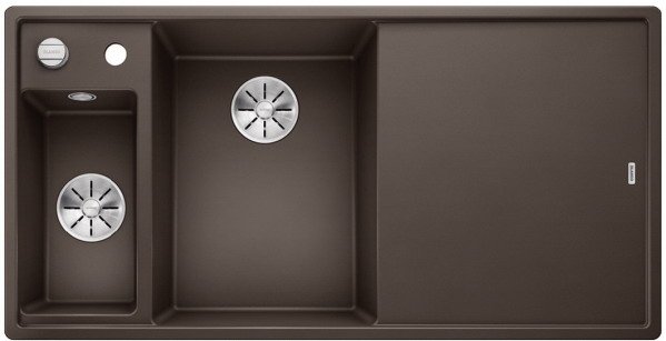 Мойка для кухни прямоугольная Blanco Axia III 6 S SILGRANIT PuraDur® кофе 524662