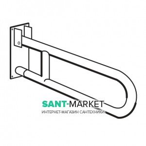 Опорный поручень для ванной Hatria Autonomy 83 см поворотный белый Y0DB