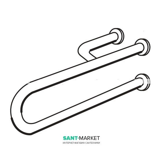 Опорный поручень для ванной Hatria Autonomy 83 см белый Y0DH