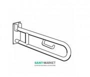 Опорний поручень для ванної з паперотримач Hatria Autonomy 83 см поворотний білий Y0DC