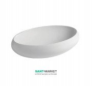 Раковина для ванної ArtCeram Tao 60х40 см санфарфор білий глянсовий TOL002 01; 00