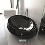 Раковина для ванної ArtCeram Tao 60х40 см санфарфор чорний глянсовий TOL002 03; 00