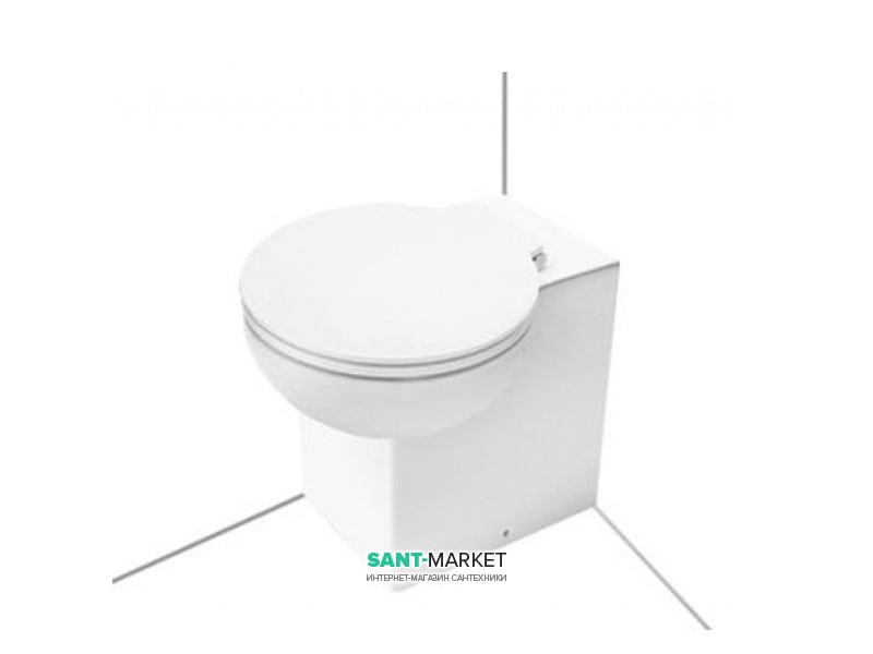 Унітаз приставних кутовий Hatria You & Me 50.5х37.5 см білий YXZ601