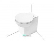 Унитаз приставной угловой Hatria You&Me 50.5х37.5 см белый YXZ601