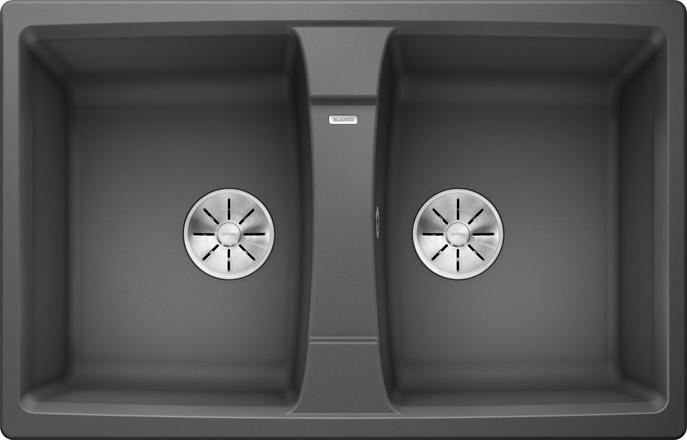 Мойка для кухни Blanco Lexa 8 врезная SILGRANIT PuraDur® темная скала 524961