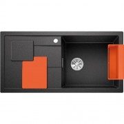 Мийка для кухні Blanco Sity XL 6 S SILGRANIT PuraDur® антрацит / апельсин 525056