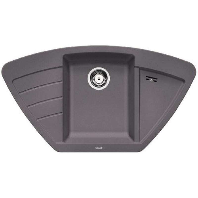 Мойка для кухни Blanco Zia 9 E врезная SILGRANIT PuraDur® темная скала 518950