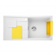 Мойка для кухни Blanco Sity XL 6 S SILGRANIT PuraDur® белый/лимон 525055