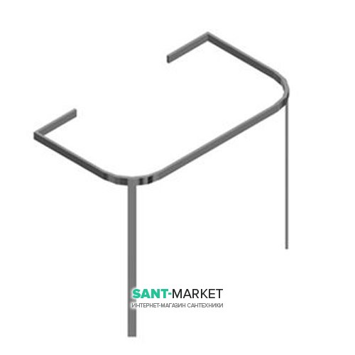 Консоль под раковину Hatria Daytime 86 см хром Y0PB