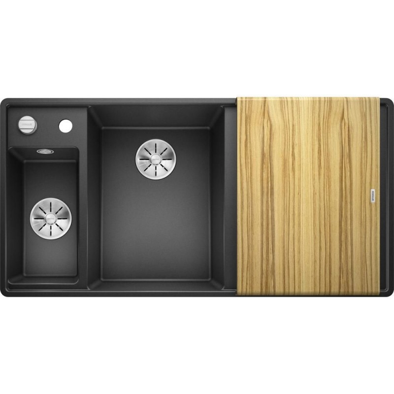 Мийка для кухні Blanco Axia III 6 S-F врізна SILGRANIT PuraDur® темна скеля 524664