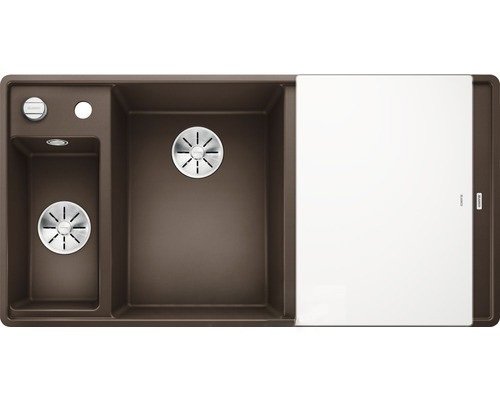 Мойка для кухни Blanco Axia III 6 S-F врезная SILGRANIT PuraDur® кофе 524674
