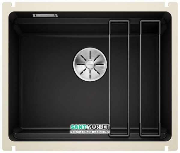 Мийка для кухні Blanco Etagon 500-U кераміка PuraPlus ™ чорний 525155