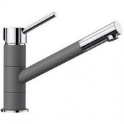 Смеситель для кухни Blanco Kano однорычажный темная скала/хром 525034