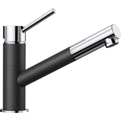 Смеситель для кухни Blanco Kano-S однорычажный антрацит/хром 525038