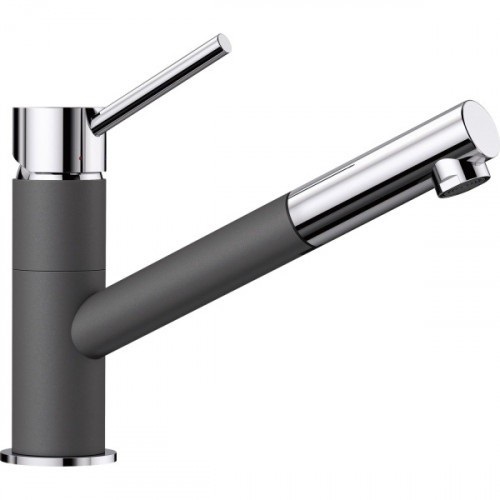 Смеситель для кухни Blanco Kano-S однорычажный темная скала/хром 525044